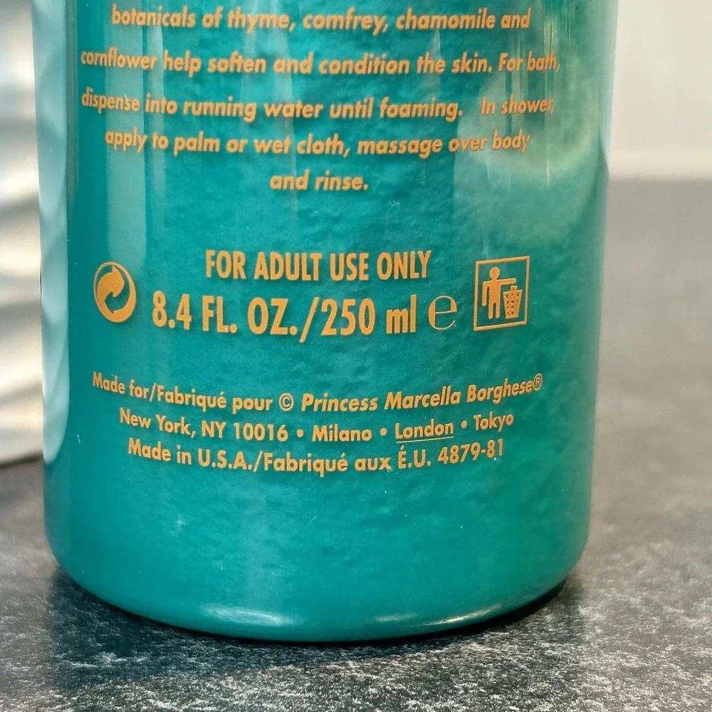 NEW Borghese Bagno Di Vita Gentle Foaming Gel For Bath & Shower 8.4 oz